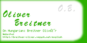 oliver breitner business card